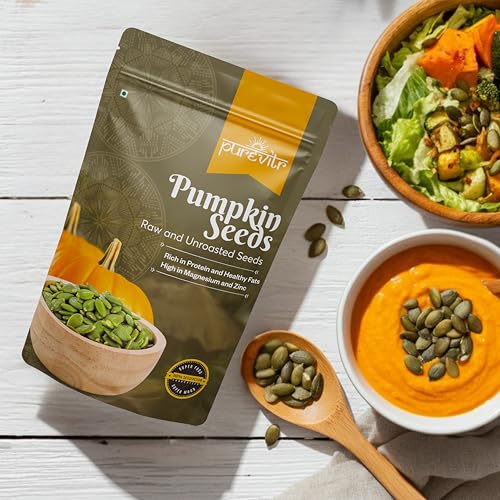 Image of Purevitr Pumpkin Seeds & Chia Seeds Combo | 400g (200g Each) | Nutrient-Dense Superfood | High in Protein, Fiber & Omega-3 | Raw & Natural
