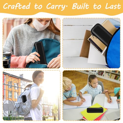 Image of Klawdsky Small Pencil Case for Pencils,Hard Pencil Case for Executive Fountain Pens,Ballpoint Pens-Black