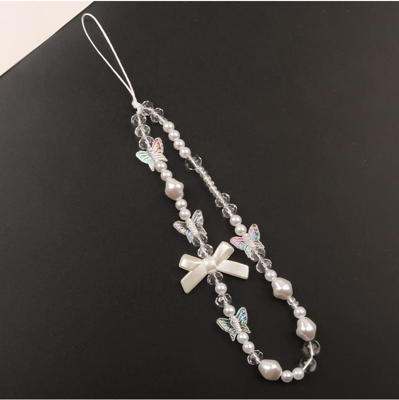 Image of Beaded Camera Wrist Strap Cute Digital Camera Charm Lanyard, Phone Wristlet Charms, Phone Chain for Camera