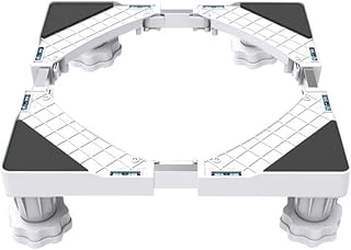 Adjustable Washing Hine Base Stand Refrigerator Heightened Pedestal Height 10-13Cm Under Counter Ice Maker Floor Trays Length/Width 40-68Cm Dryer Dishwasher Rack/4Legs