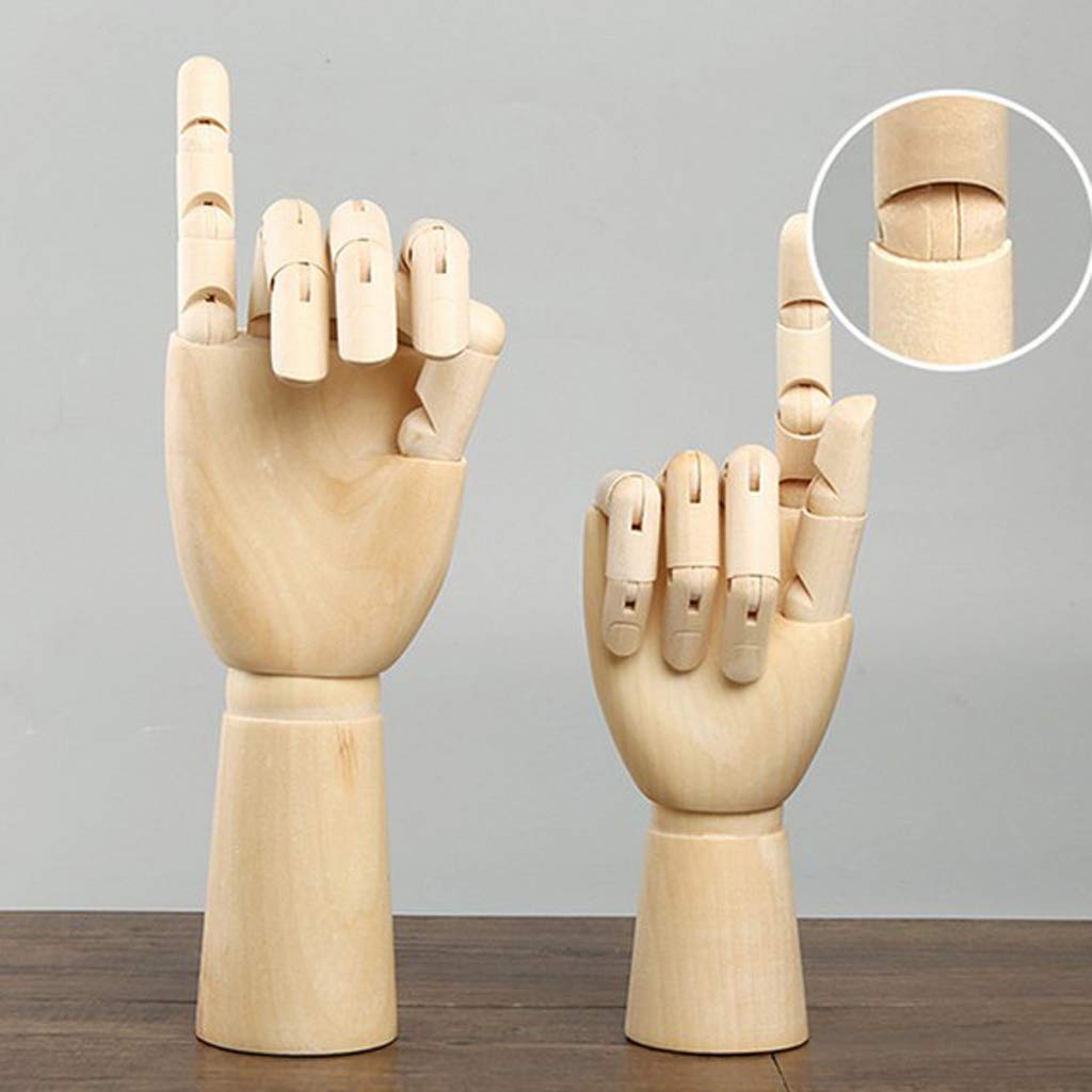 5 Set 18cm Holz Schaufensterpuppe Hände Kinder Rechtshänder Modell Skizzieren Zeichnen Hand