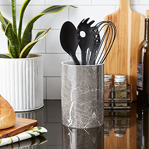 DII Kitchen Accessories Collection Ceramic, Utensil Holder, Black Marble by DII - Image 3