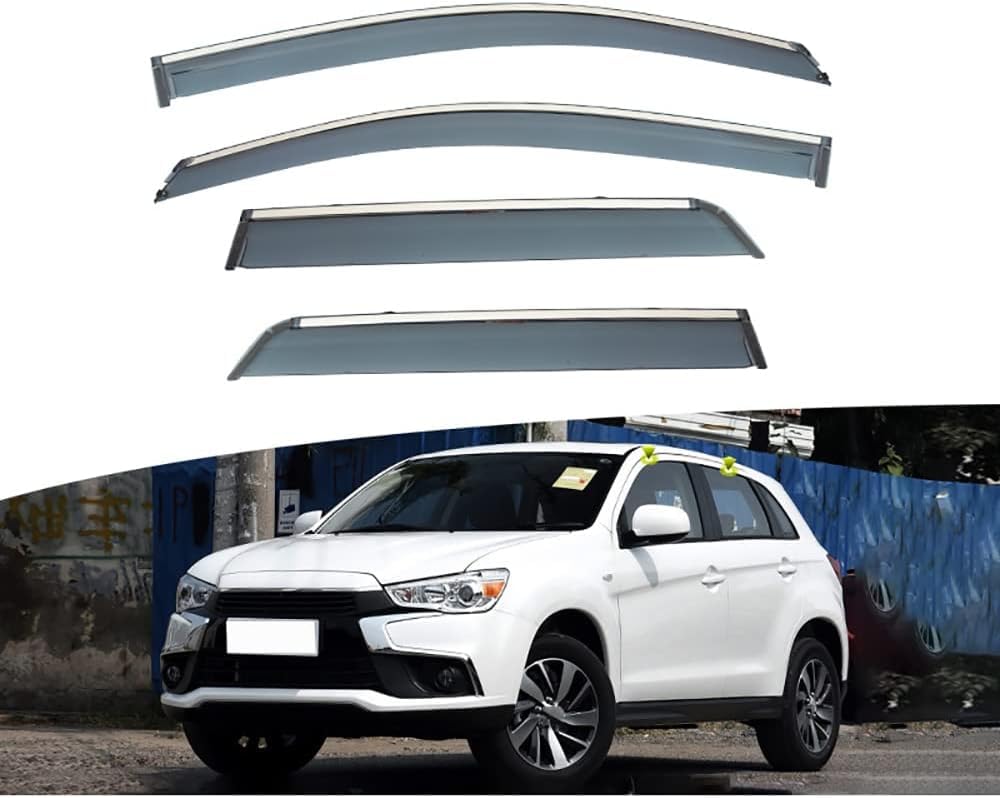 PANXUC Car Wind Deflectors for Mitsubishi ASX 2010-2020, Side Window Wind Rain Deflector Window Visor Sun Rain Guard Smoke Guards
