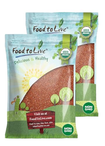 Organic red quinoa, 25 lb bulk