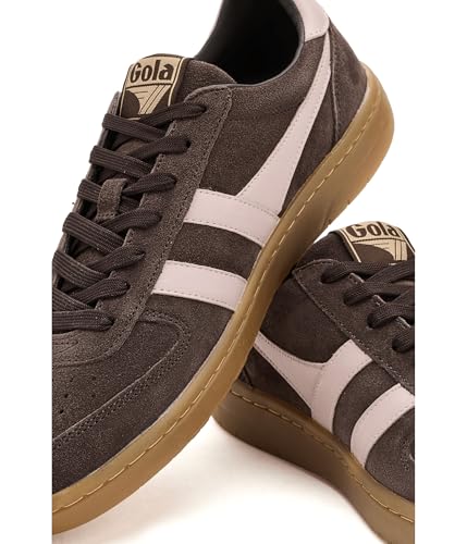 Image of Gola, Women's, Hawk Suede 86, Mocha /Chalk Pink /Gum, 6.5, Medium