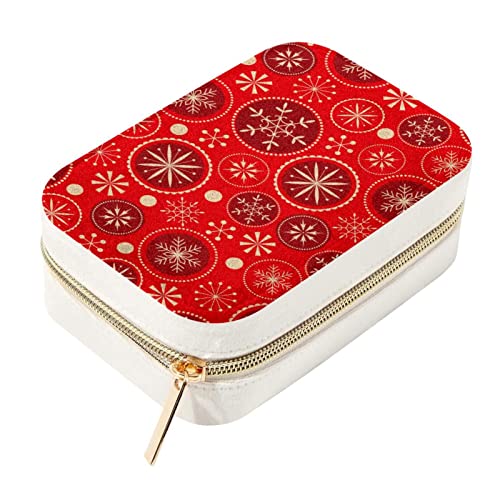 Coffret bijoux velours flocon de neige, boîte cadeau décorative chic