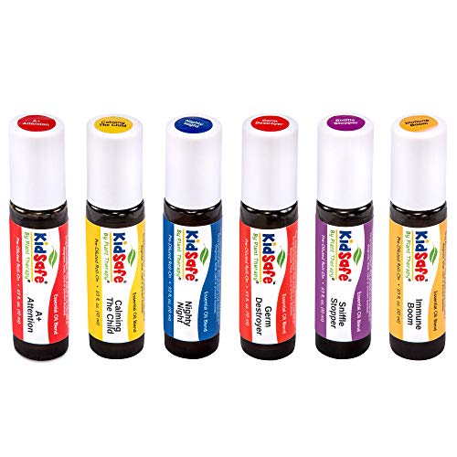 Plant Therapy Essential Oils KidSafe Starter Set for Focus, Calming, Sleep, Immune Support
