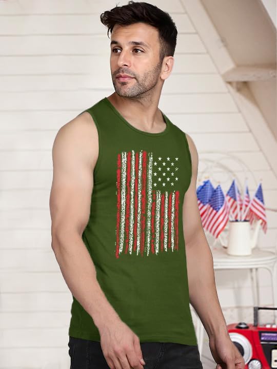 4th of July Tank Top Men 250 Anniversary Patriotic Sleeveless Shirts Stars and Stripes Independence Day Muscle Tanks - Image 6