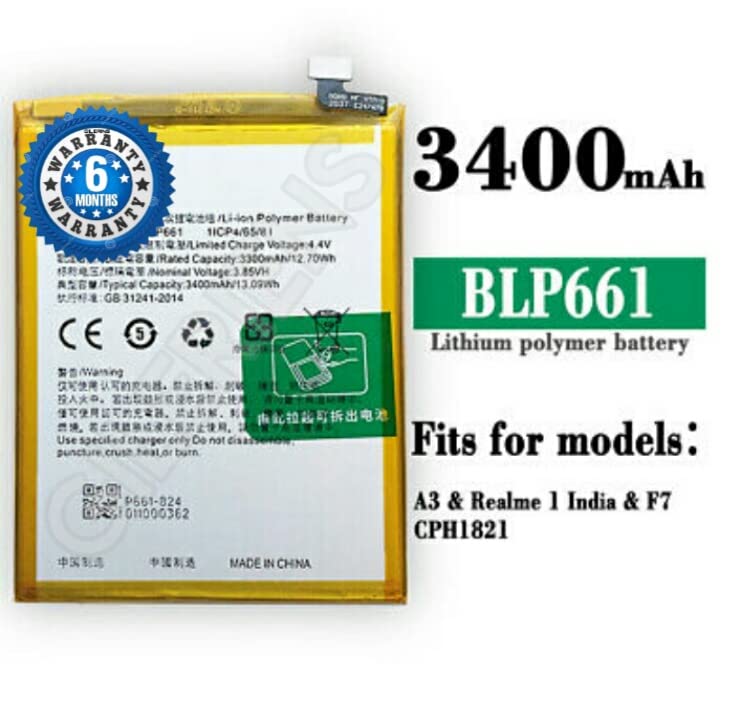 Image of Original BLP661 Battery for Oppo F7 / A3 Batttery with 6 Month Warranty****(Z000161)