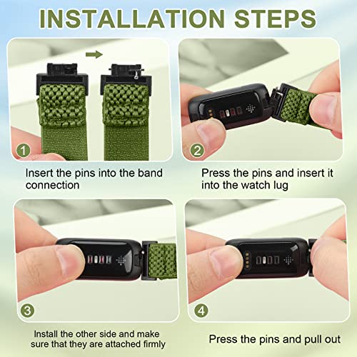 Enkic 3 Pack Elastic Strap Compatible with Fitbit Inspire/Fitbit Ace - Image 4