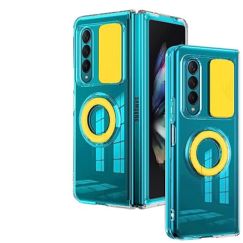 Protection Samsung Z Fold 3 antichoc jaune avec Slide Camera Protection Ring Holder