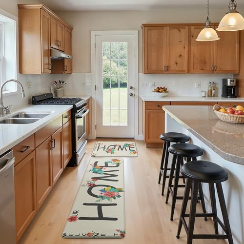 image for GENIMO Anti Fatigue Kitchen Mats for Floor, Non Slip Washable Home The