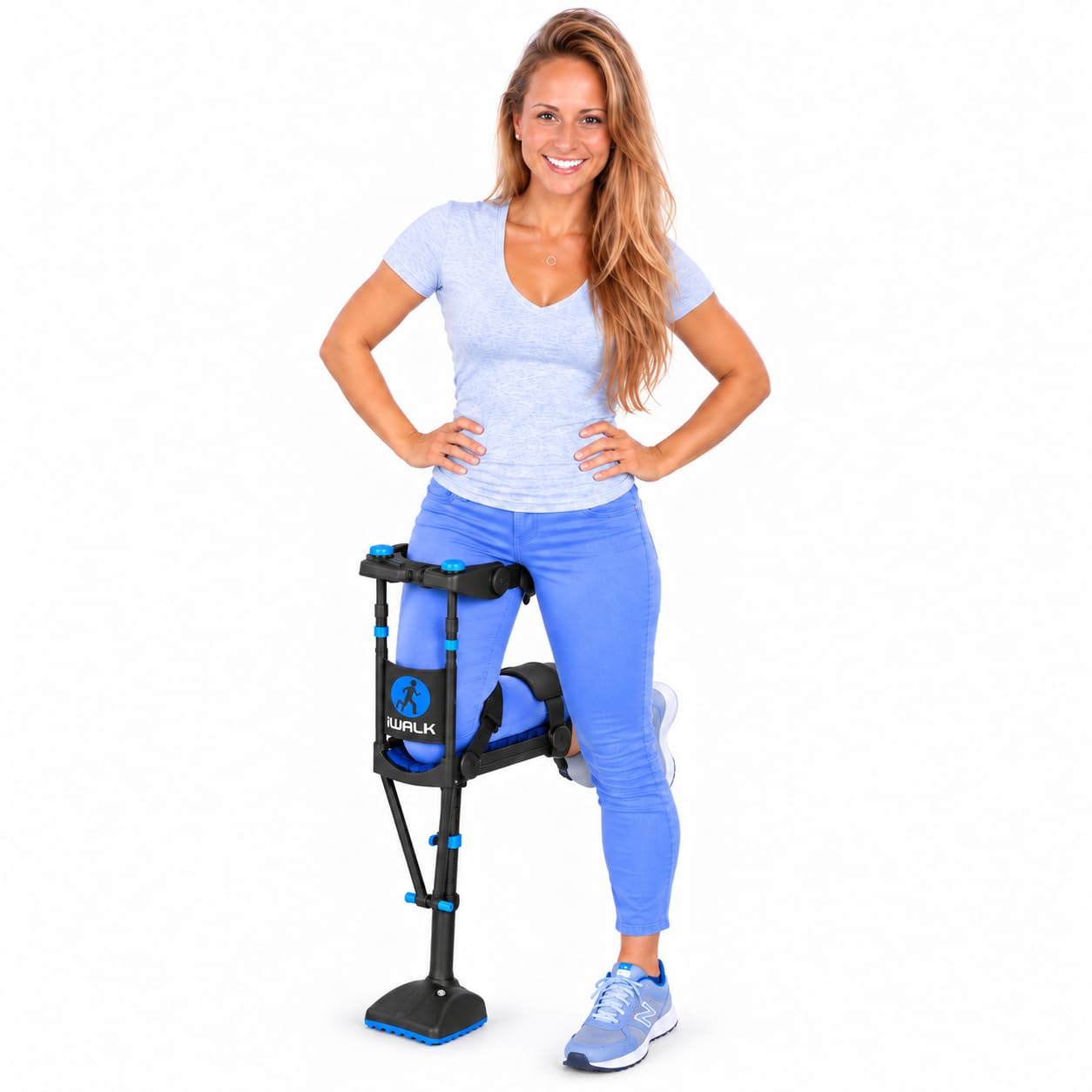 iWALK3.0 Original Hands Free Knee Crutch-Replaces Knee Scooter & Crutches