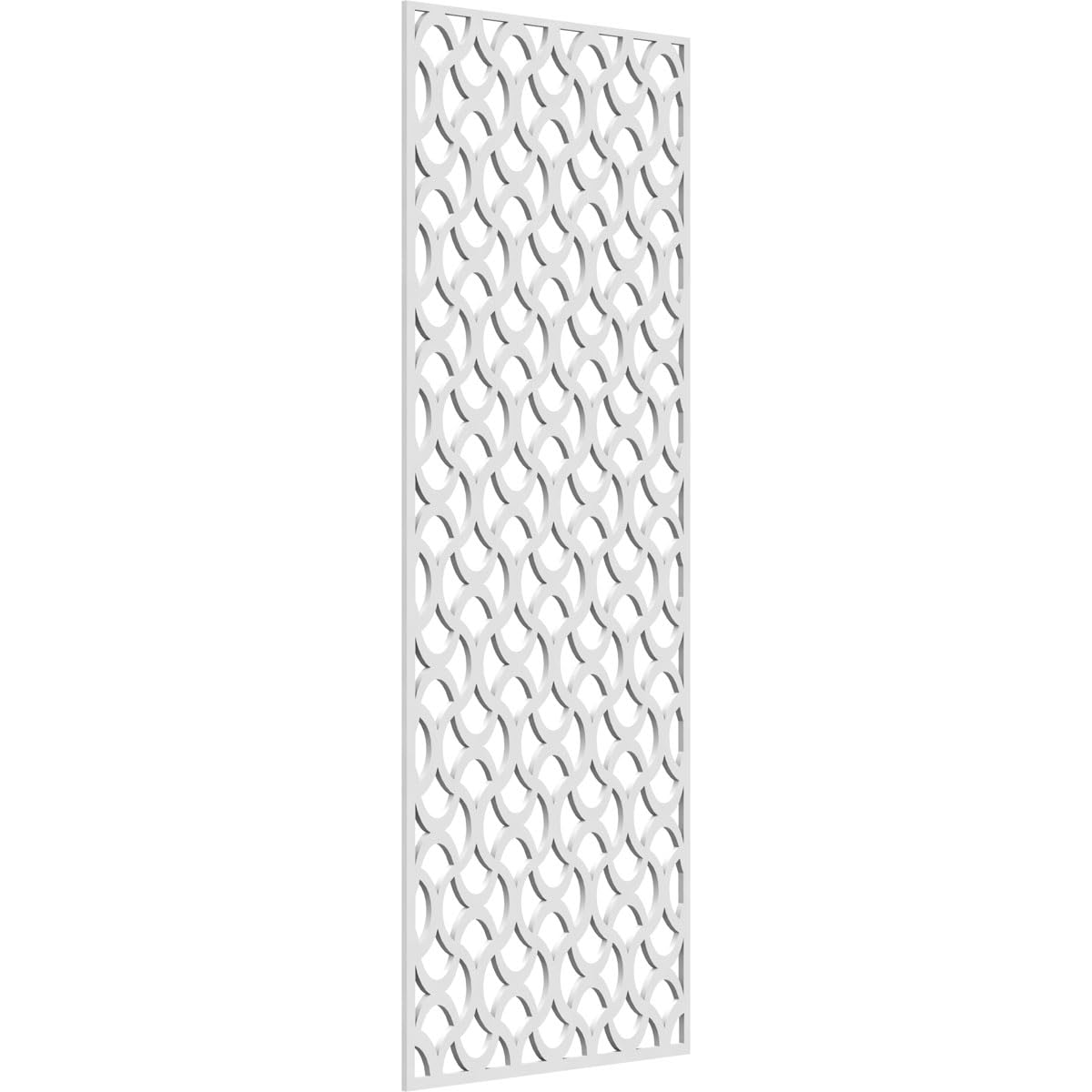 21 3/8"W x 54 3/8"H x 3/8"T Resort Decorative Fretwork Wall Panels in Architectural Grade PVC