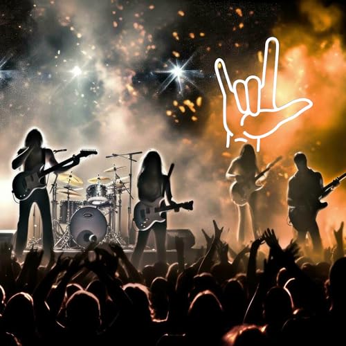 Image of I Love You Neon Sign Hand Sign for ASL Classroom Decor Love you Hand Gesture Led Neon Light Sign for Wall Decor Stream background Gifts 12.6 * 14.4 Inch