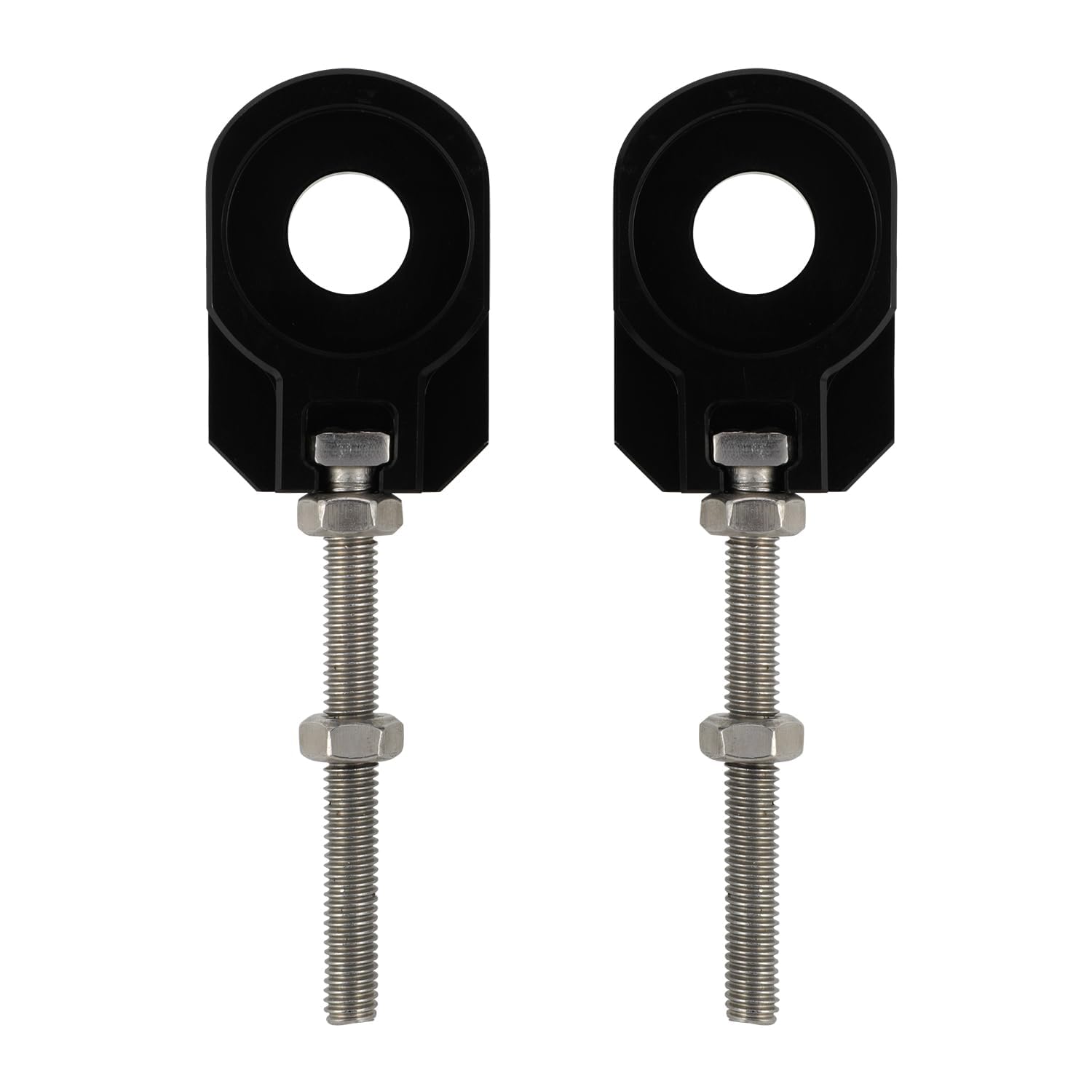 Lot de 2 tendeurs de chaîne de 12 mm pour moto tout-terrain CRF110 CRF 110F 2013-2025 - Noir