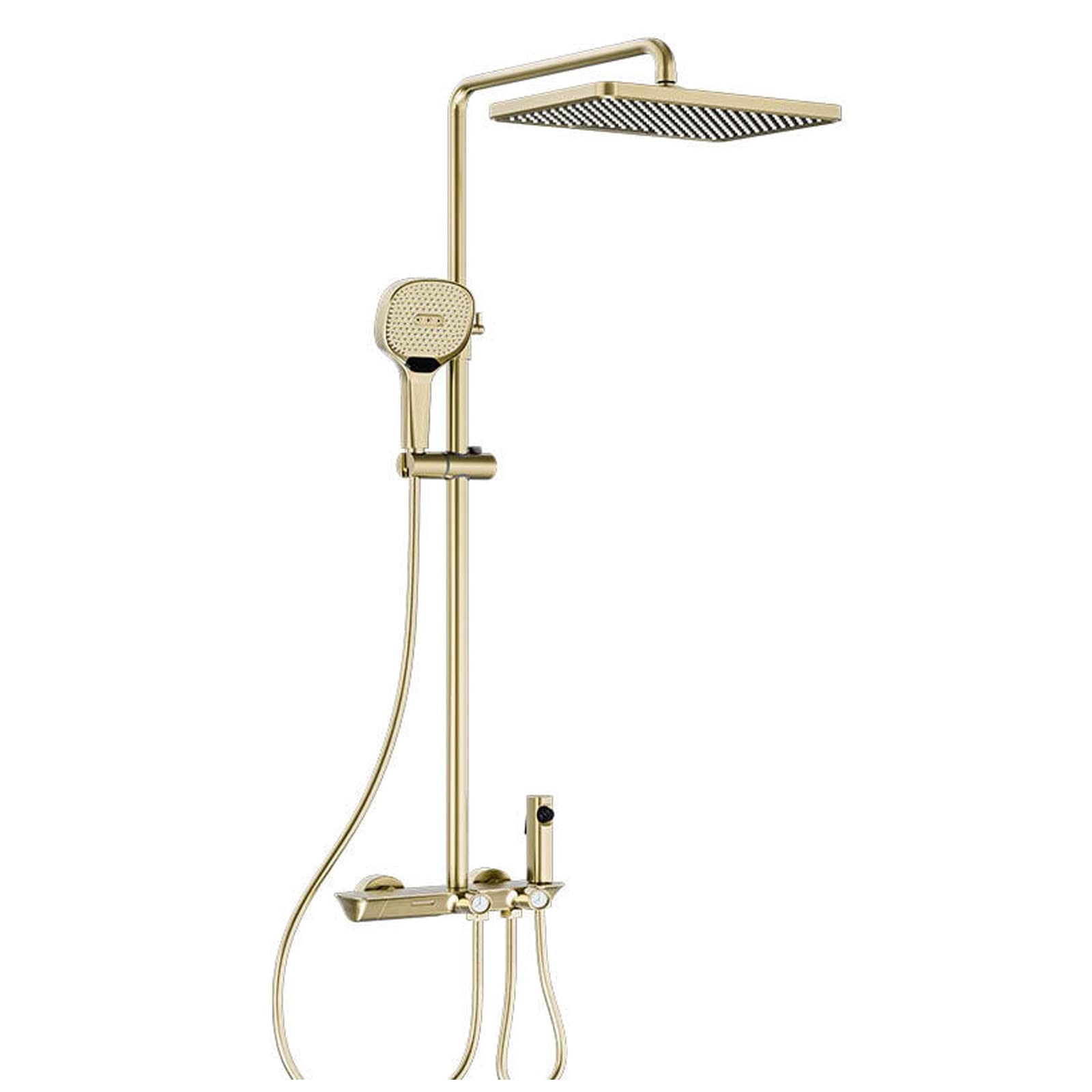 Système de douche anti-calcaire avec pulvérisateur de toilettes et robinets muraux