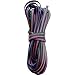 AREOUT RGB Extension Cable Wire Cord 4 Pin (39.3ft/12M), 5050 3528 Led Light Strip Connector Kit