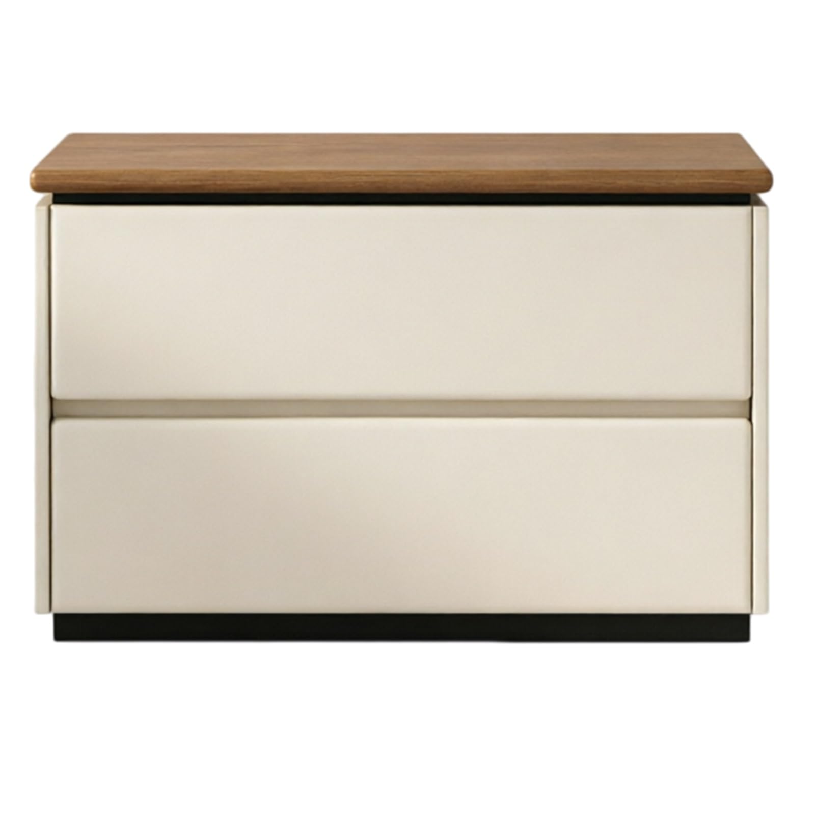Comodino Comodino con Due cassetti e Piano Piatto for mobili contenitori for Camera da Letto Comodino in Legno