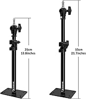 Vista 2 de Thinvik Soporte para cámara de estudio de fotografía, montaje de techo de pared con brazo para video monolight, reflector, montaje horizontal