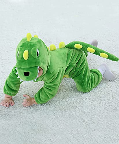 Cosland Toddler Dinosaur Costume Baby Boy Halloween Animal Hooded Outfits Green 18-24 Months #TOP2