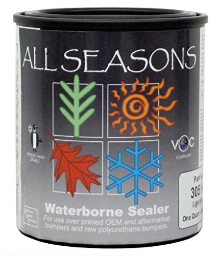 Polyvance All Seasons Waterborne Bumper Sealer, Quart, Black