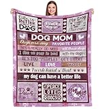 Dog Mom Gifts for Women Dog Mom Gifts Dog Mom Blanket Best Dog Mom Ever Gift Dog Lovers Gifts for Women Gifts Idea for Dog Lover Fun Dog Mom Birthday Throw Blanket 60inx50in