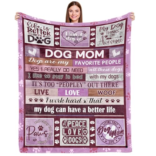 Dog Mom Ever Plush Blanket