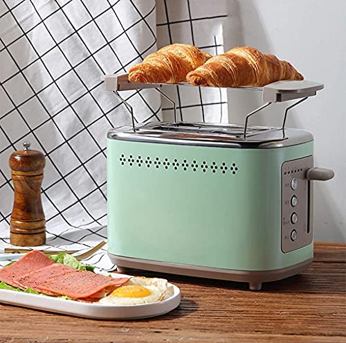 Dpliu Toaster Toaster 2 Scheibe, Wide Slots Toaster mit Staubabdeckung & Grill, 6 Modi Bräunungssteuerung, Abtauen/Bagel… – Bild 3