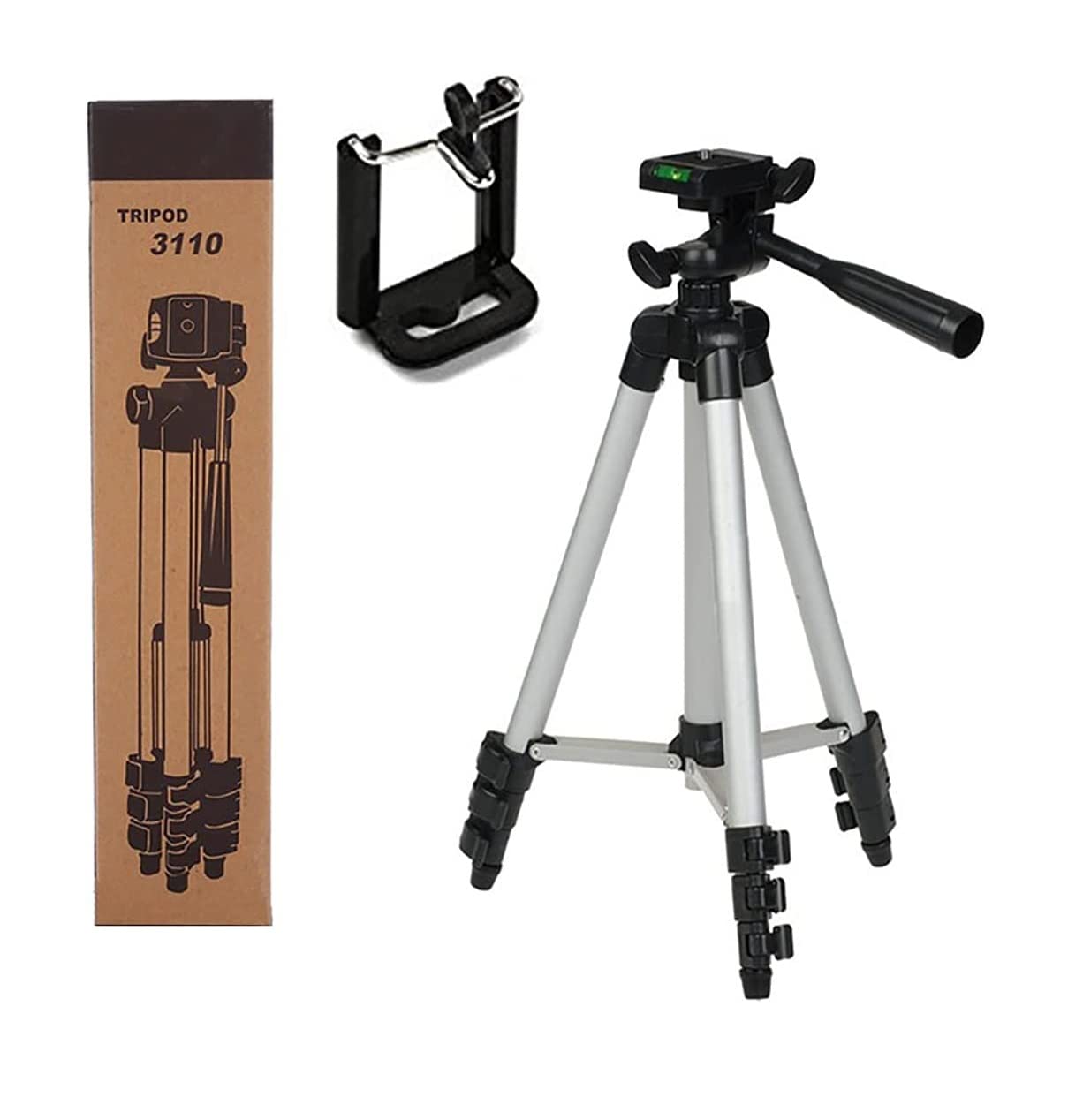 NTECH Aluminum Tripod Projector Stand, Adjustable Laptop Stand, Multi-function Stand, Computer Stand Adjustable (Height 19'' to 53'') For Laptop.