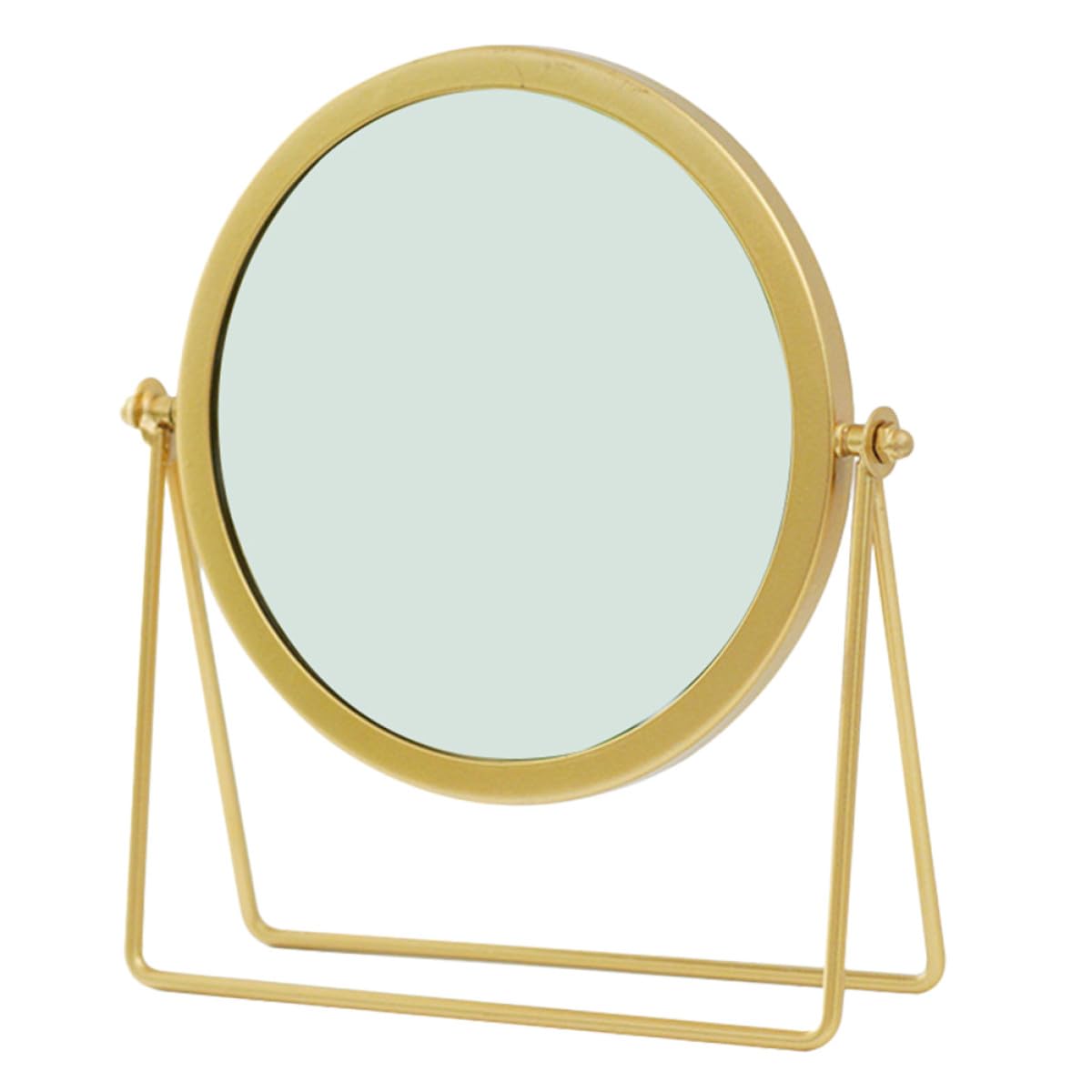Miroir de maquillage rond doré haut de gamme ULTECHNOVO ornement de chambre