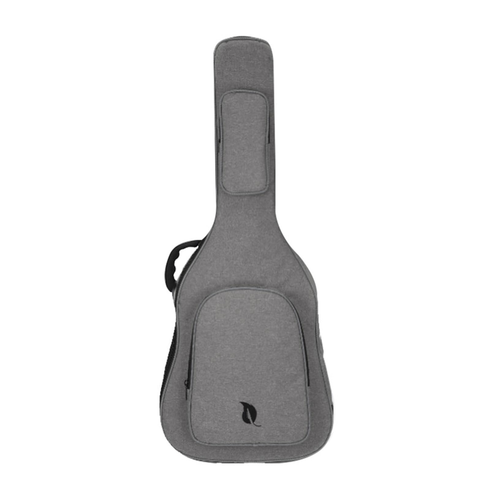 20mm Gruba Wyściółka Wodoodporna 600D Oxford Tkanina Gitara Gig Bag Plecak 40 41-calowy Futerał na Gitarę Akustyczną z Paskiem na Szyję i Regulowanym Paskiem na Ramię, Ochronny Pokrowiec Na Gitarę
