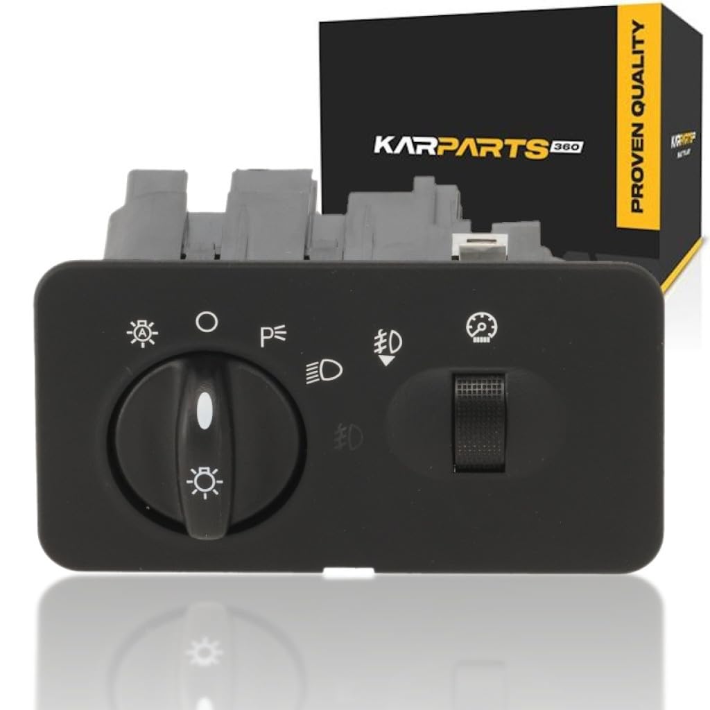 for Ford F-250 / F-350 / F-450 / F-550 Super Duty Headlight Switch 2002 2003 2004 | Square Shape | w/Auto Headlights & Fog Lights | 2C3Z11654DAB