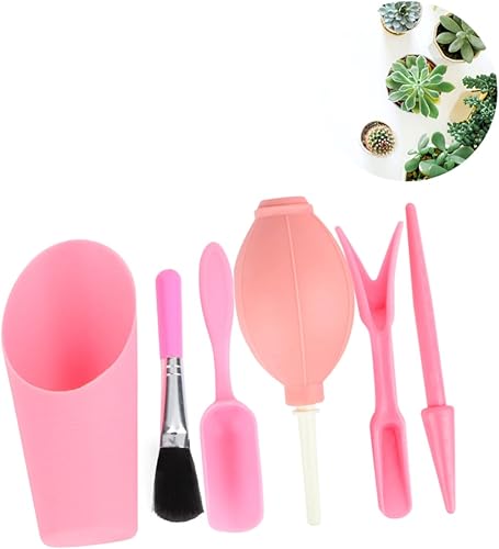 MERRYHAPY Juego de 6 piezas de herramientas para macetas de suculentas, juego de cepillos para el cabello, herramientas para macetas suculentas,
