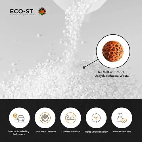 Eco-St Starfish Extract Ice Melt - Eco Friendly Deicer | Pet Friendly Ice And Snow Melter | Fast Acting And Effective At -31℉ | Safe On Concrete, Driveway And Sidewalk (33Lb) #TOP2