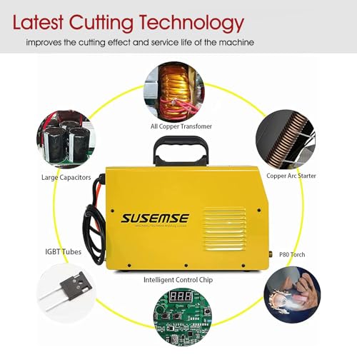 Cortador de plasma 65A SUSEMSE con inversor IGBT y corte maximo de 16mm 7
