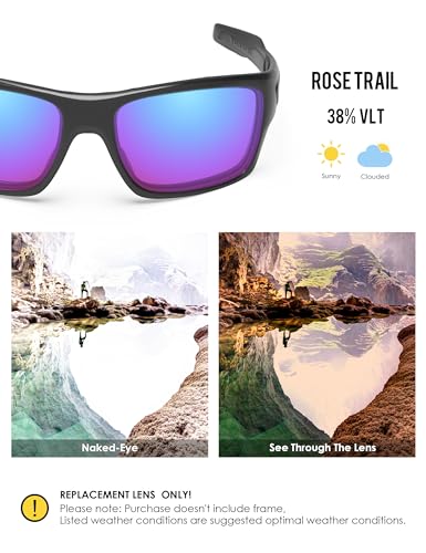 Image of BLAZERBUCK Anti-salt Polarized Replacement Lenses for Oakley Turbine OO9263 Sunglass