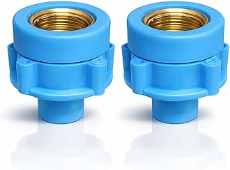 Sanavya® Washing Machine Tap Bush Adapter Connector for Angle Valve Inlet Hose Pipe-Leak-Proof Blue Tap Connector,Washing Machine Accessory (Angle Valve Adapter, 2)