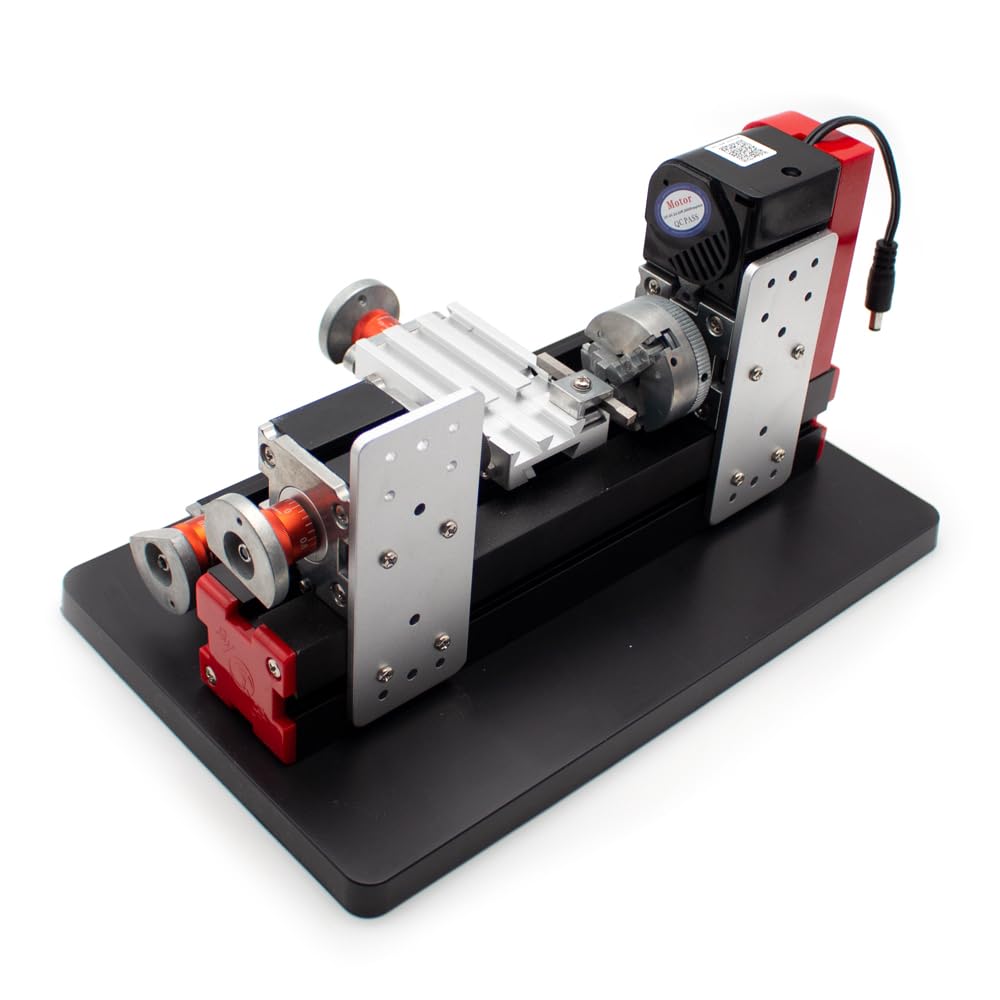 Mini Torno Miniatura Metal Multipropósito Máquina Torno Aplicaciones: Madera, Plásticos, Metales Blandos 20000rev/min
