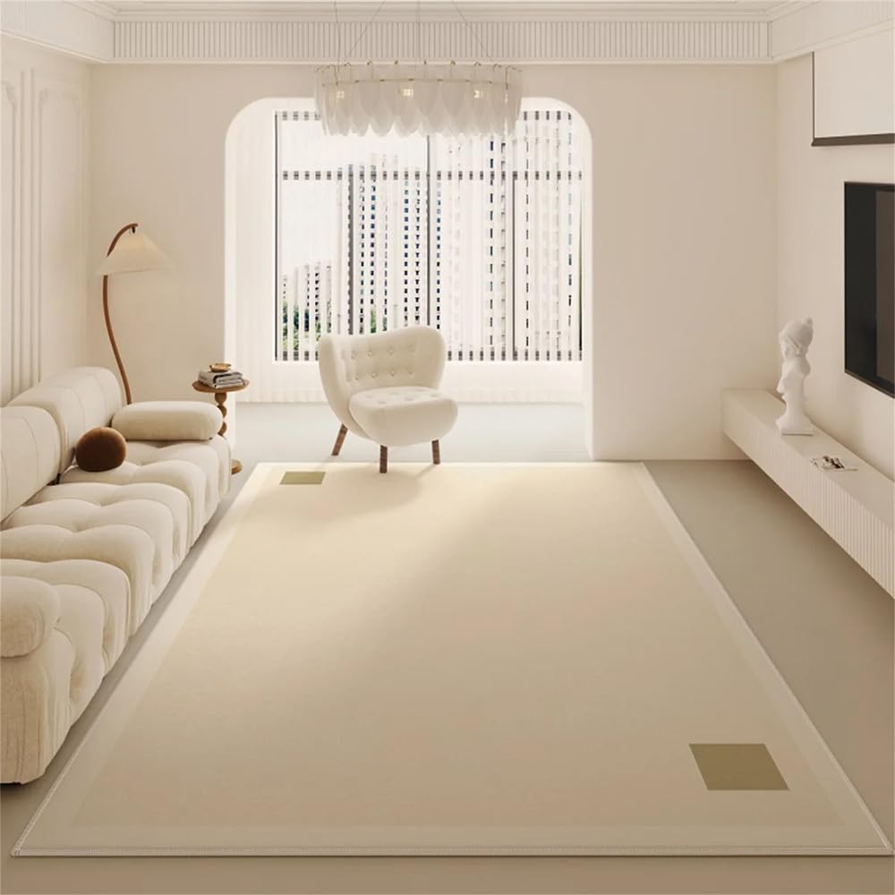 Tapis de salon grand format pour réchauffer un sol froid et embellir une chambre de chevet