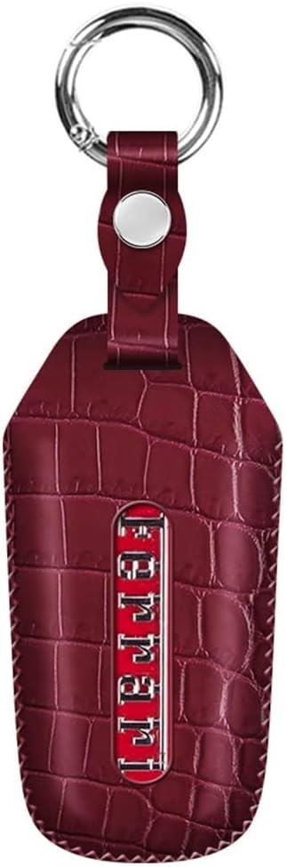 Car Key Fob Cover for Ferrari 488 GTB LaFerrari Roma F8 Portofino 812 SF90 F430 458 F12 Key Holder Protector Key Case,Red