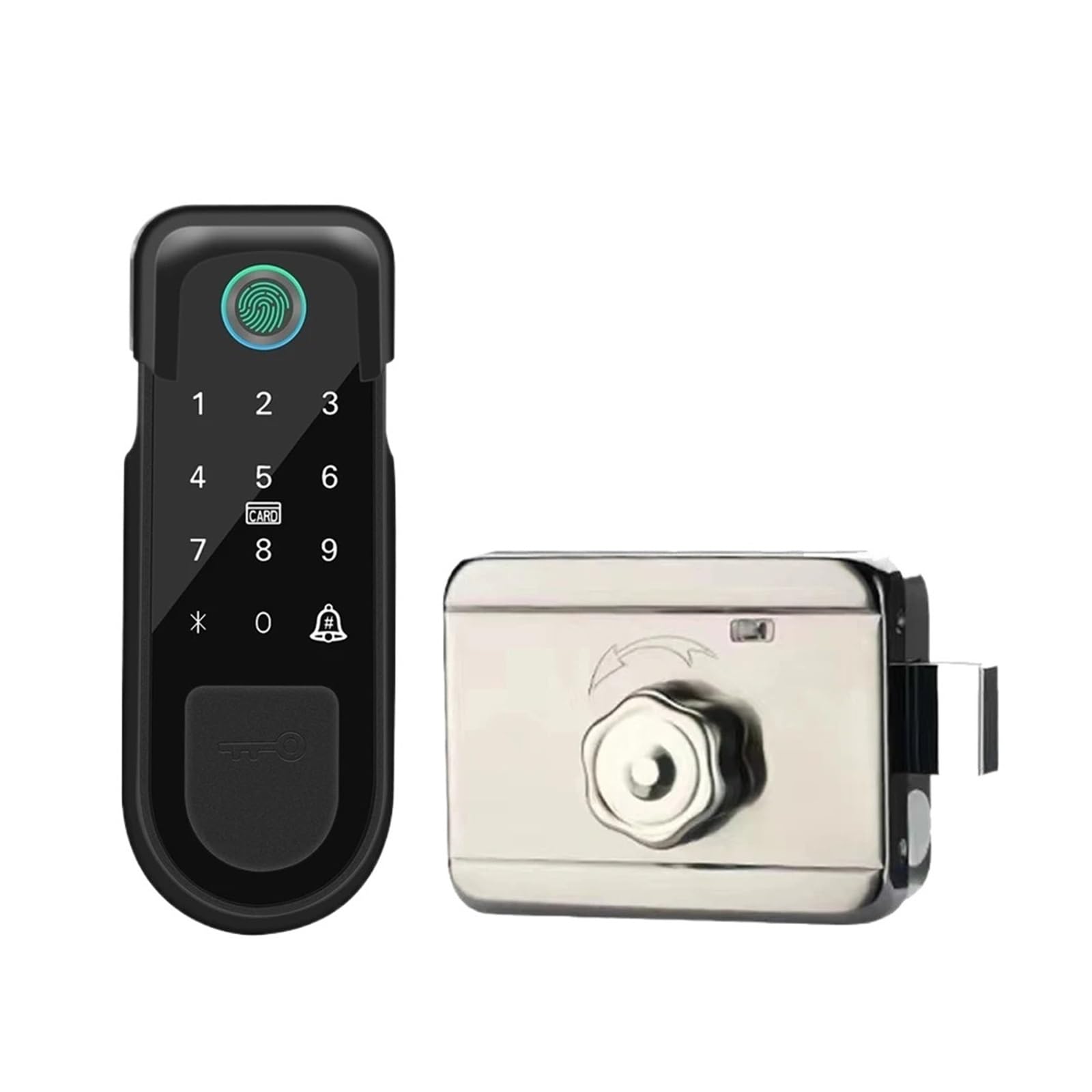 DIGNIFE Smart Door Lock, Bluetooth Smart Door Lock Fingerprint IC Card Password Keyless Entry Home Security Lock