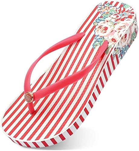 Alexo Sandals for Womens Comfortable Footbed Summer Holiday Beach Flip Flops Wide Fit Soft Fabric Toe Post Thongs Pool Shower Non-Slip Walking Shoes for home or beach (39,Red)