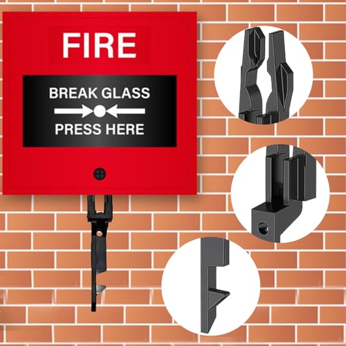 10-teiliges Testschlüssel-Set für Feueralarm, Feuermelder-Testschlüssel, Notrufpunktschlüssel, Universal-Kompatibilität und feuerfestes Material (weiß + schwarz)