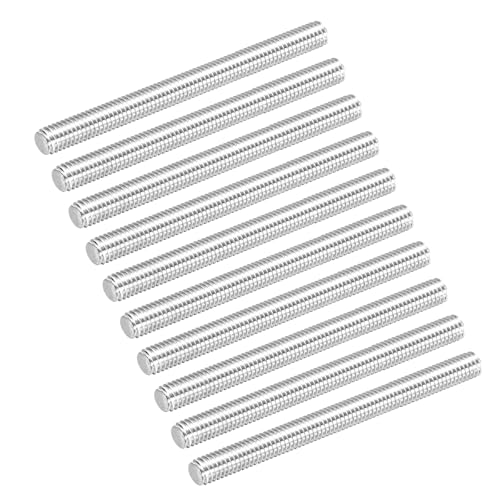 Varillas roscadas M6 x 80 mm de acero inoxidable para bricolaje y motor, 30 piezas