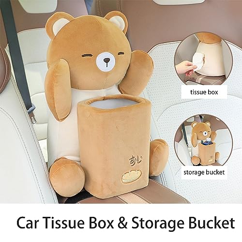 Caixa de armazenamento do apoio de braço do carro | Animais de pelúcia automotivos limpam organizado