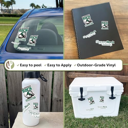 Pegatina Slippery Rock University抗刮，protege tu portátil con estilo universitario 3