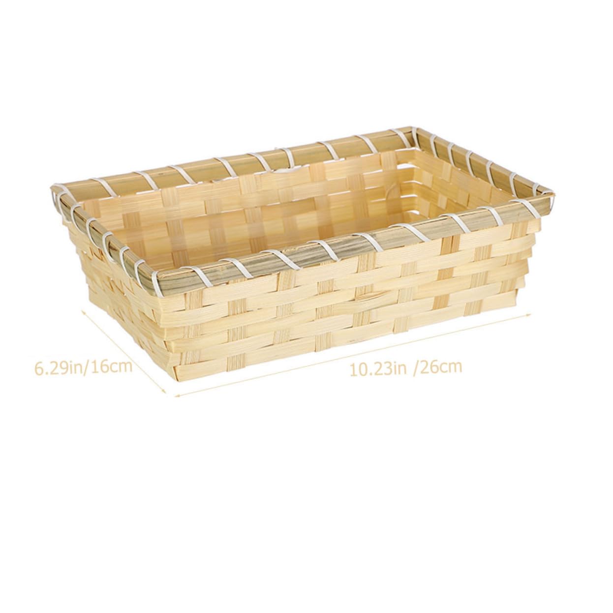 MUCKLILY Woven Storage Basket Multi Functional Desktop Organizer for Fruits Eggs Snacks Design for Home Storage Decoration