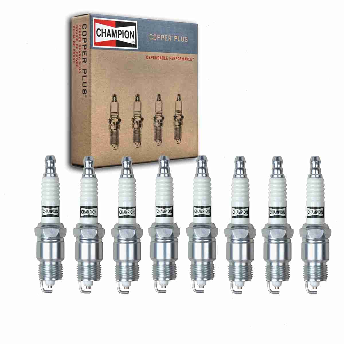 Amazon.com: 8 pc Champion Copper Plus Spark Plugs compatible with