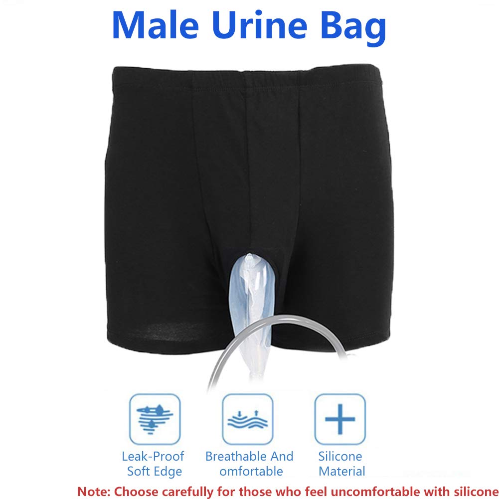 Sac d'urine, urinoir masculin collecteur d'urine adultes homme femme personnes âgées pipi sac urinoir avec des sacs d'urine Portable pour Voyage en plein air